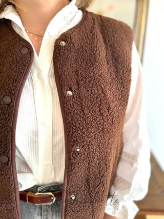 Veste s/ Manches Anaïs • Marron