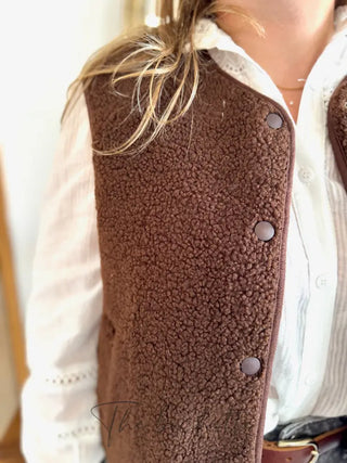 Veste s/ Manches Anaïs • Marron