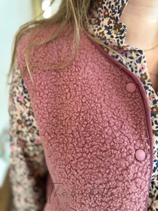 Veste s/ Manches Anaïs • Vieux rose