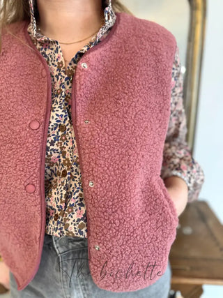 Veste s/ Manches Anaïs • Vieux rose