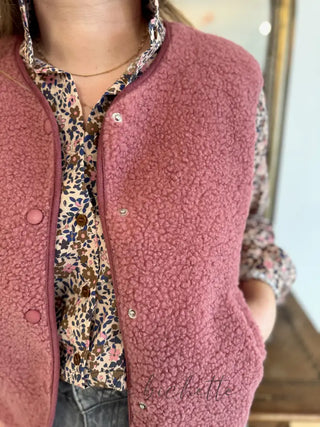 Veste s/ Manches Anaïs • Vieux rose