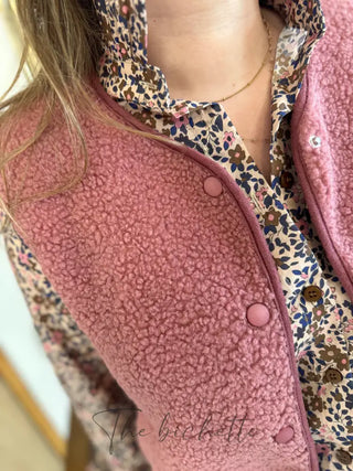 Veste s/ Manches Anaïs • Vieux rose