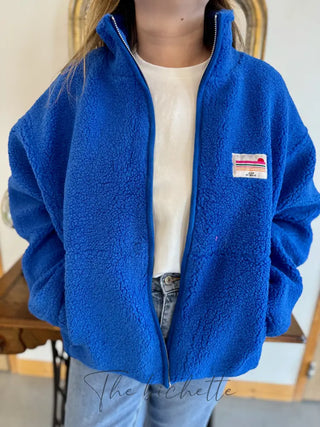 Veste Sherpa Justine • Bleu TU
