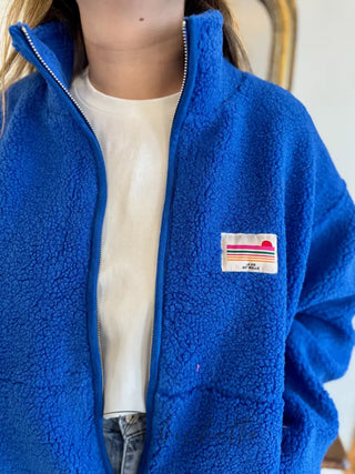 Veste Sherpa Justine • Bleu TU