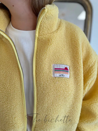 Veste Sherpa Justine • Jaune TU