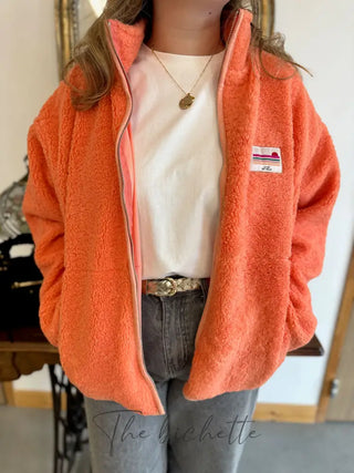 Veste Sherpa Justine • Orange TU