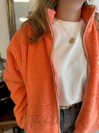 Veste Sherpa Justine • Orange TU
