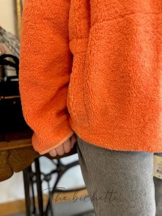 Veste Sherpa Justine • Orange TU