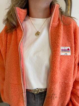 Veste Sherpa Justine • Orange TU