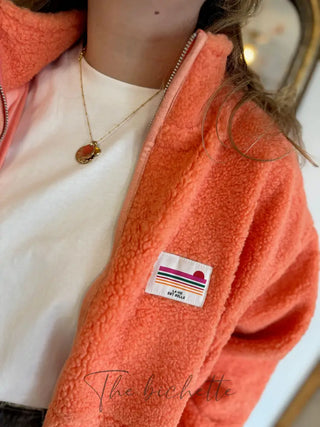 Veste Sherpa Justine • Orange TU