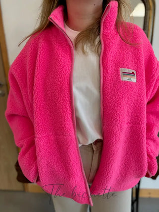 Veste Sherpa Justine • Rose TU