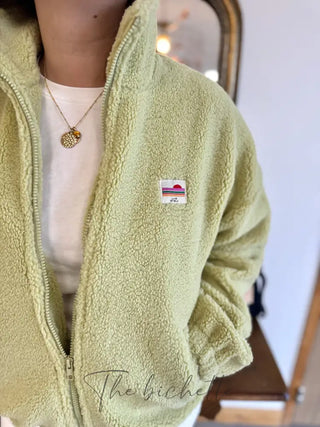 Veste Sherpa Justine • Vert
