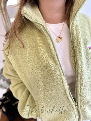 Veste Sherpa Justine • Vert