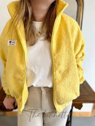 Veste Sherpa Louise • Jaune