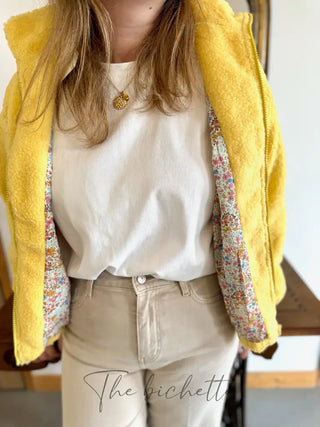 Veste Sherpa Louise • Jaune