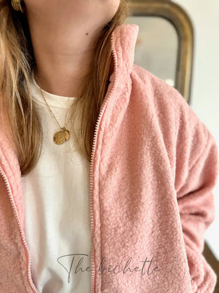 Veste Sherpa Louise • Rose