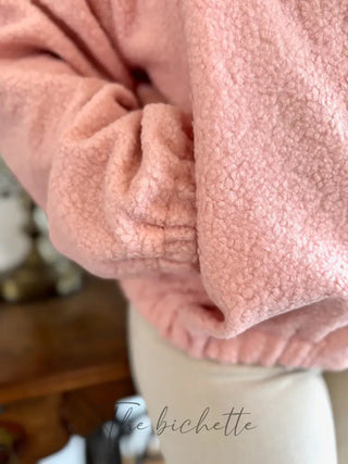 Veste Sherpa Louise • Rose