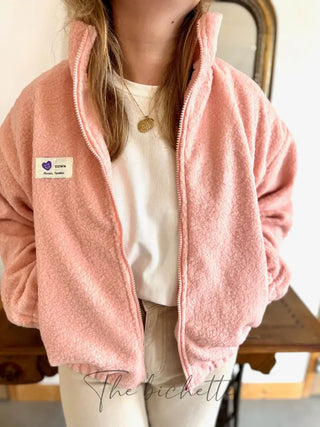 Veste Sherpa Louise • Rose